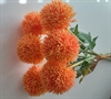 kunstige blomster, 6 Stk. Ø på blomsterhovedet. ca. 5 cm. Orange.