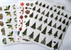 Stickers / klistermærker. 5 ark med mange jule / vinter motiver.