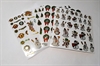 Stickers / klistermærker. 5 ark med mange jule / vinter motiver.