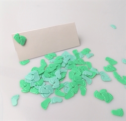  Confetti små fødder ca.15 g. brug dem på bordkort / kort som pynt på dugen m.m.