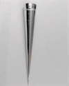 Et stk. Metal Fyrfads kegle. 24,6 cm. 