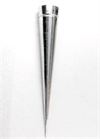 Et stk. Metal Fyrfads kegle. 24,6 cm. 