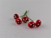 5 stk. Mini dekorations paddehatte / svampe på tråd. Ø ca. 1 cm.