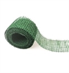 3 meter jute dekorations bånd. brede 5 cm. Grøn.
