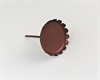 Lysholder jern brun rustik look. Ø ca. 6,5. L ca. spyd 10 cm. Velegnet i kranse.