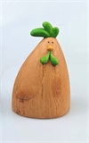 Høne / Hane. H. ca. 18 cm. Keramik. Let rustik look.