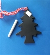 Et stk sort  juletræ kan skrives på med kridt. Ca. 15 cm. leveres med et stk. kridt.
