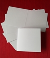 5 stk. Hvide dobbeltkort 28 x 14 cm. Karton. Du Folder på midten.