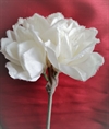 Stor kunstig dekorations blomst. Fin kvalitet. Har lidt sukker /frost kant. Længde ialt ca 70 cm