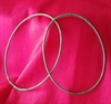Beviklede ovale metal ringe 2 stk. ca. 14 x 10 cm.