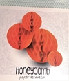Honeycomb. Ball paber 40 cm. Farven Orange. Du får et stk. på 40 cm