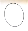 Metal ring (sort malet) til det lidt større binderi Ø ca. 44 cm. B 5 mm. Stabil ring til Bla. binderi / dørkranse m.m.