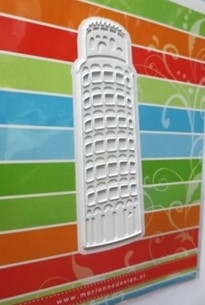 Die. Marianne Design. Cutting og Embossing. Det skæve tåri i Pisa