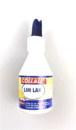 Ca. 100 ml. Lim  lak. Hurtigtørrende, vandbaseret lim lak.