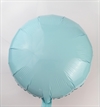 Lys blå folie ballon. Ø ca. 40 cm.