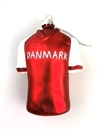 Fodbold trøje "glaskugle " Ca. 12 x 9 cm.