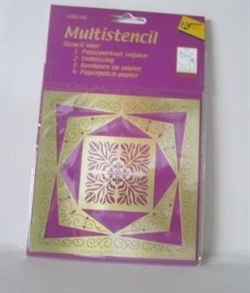 Multistencil. Cutting, Embossing og Embroidery