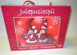 Julepuslespil  68 x 49 cm. 20 store brikker. Fra 4 år.